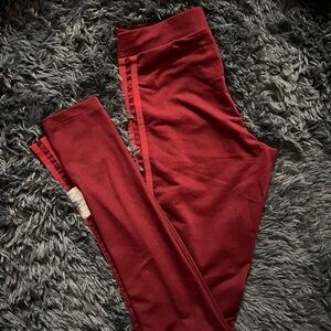 Adidas Pink and Purple Leggings Performance Fit